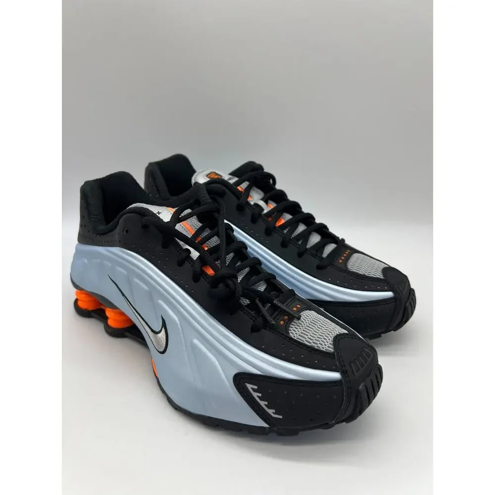 Nike Shox R4 Blue Tint Total Orange Women’s Size 8.5 AR3565-401 New.